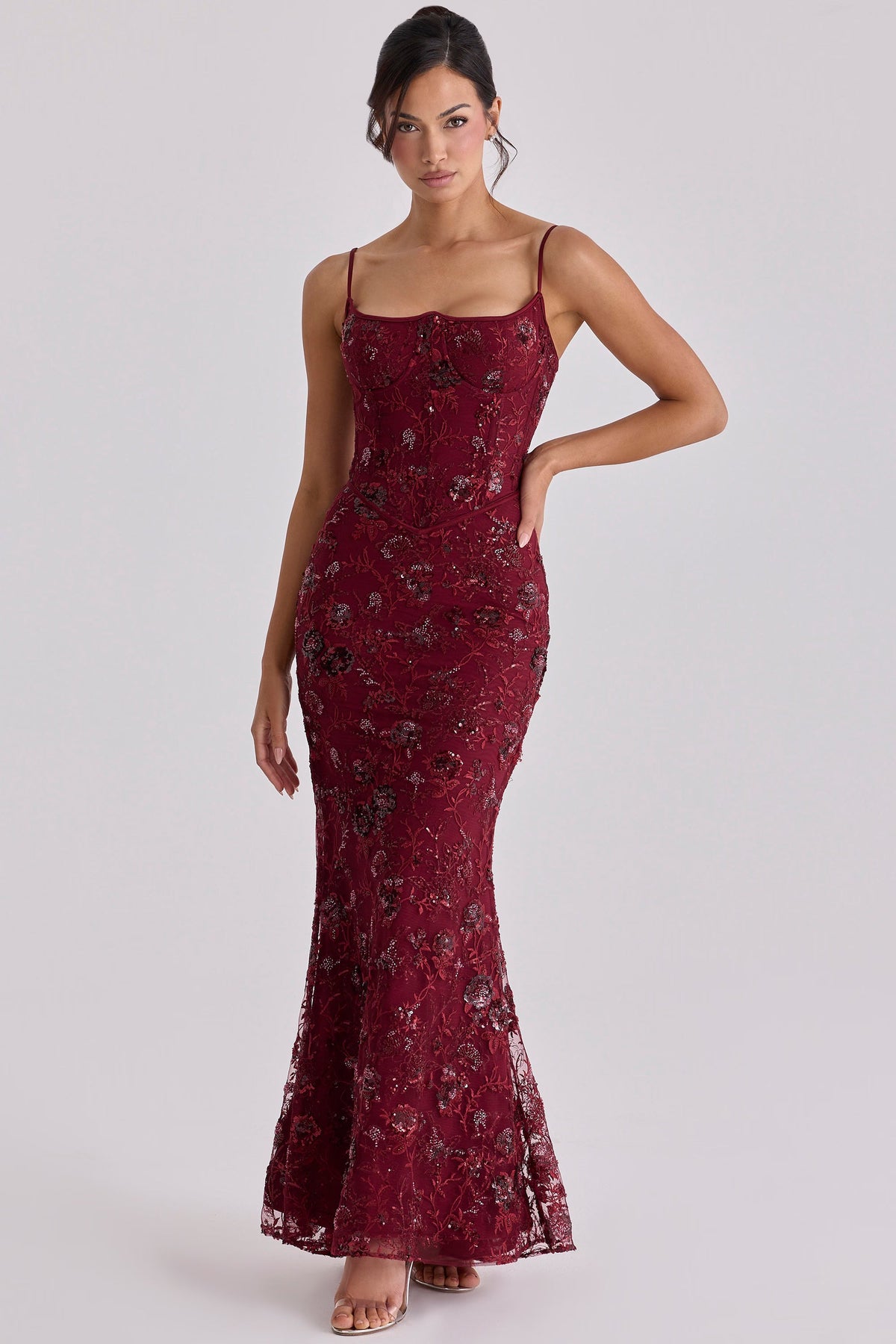 Naïma Embellished Corset Maxi Dress
