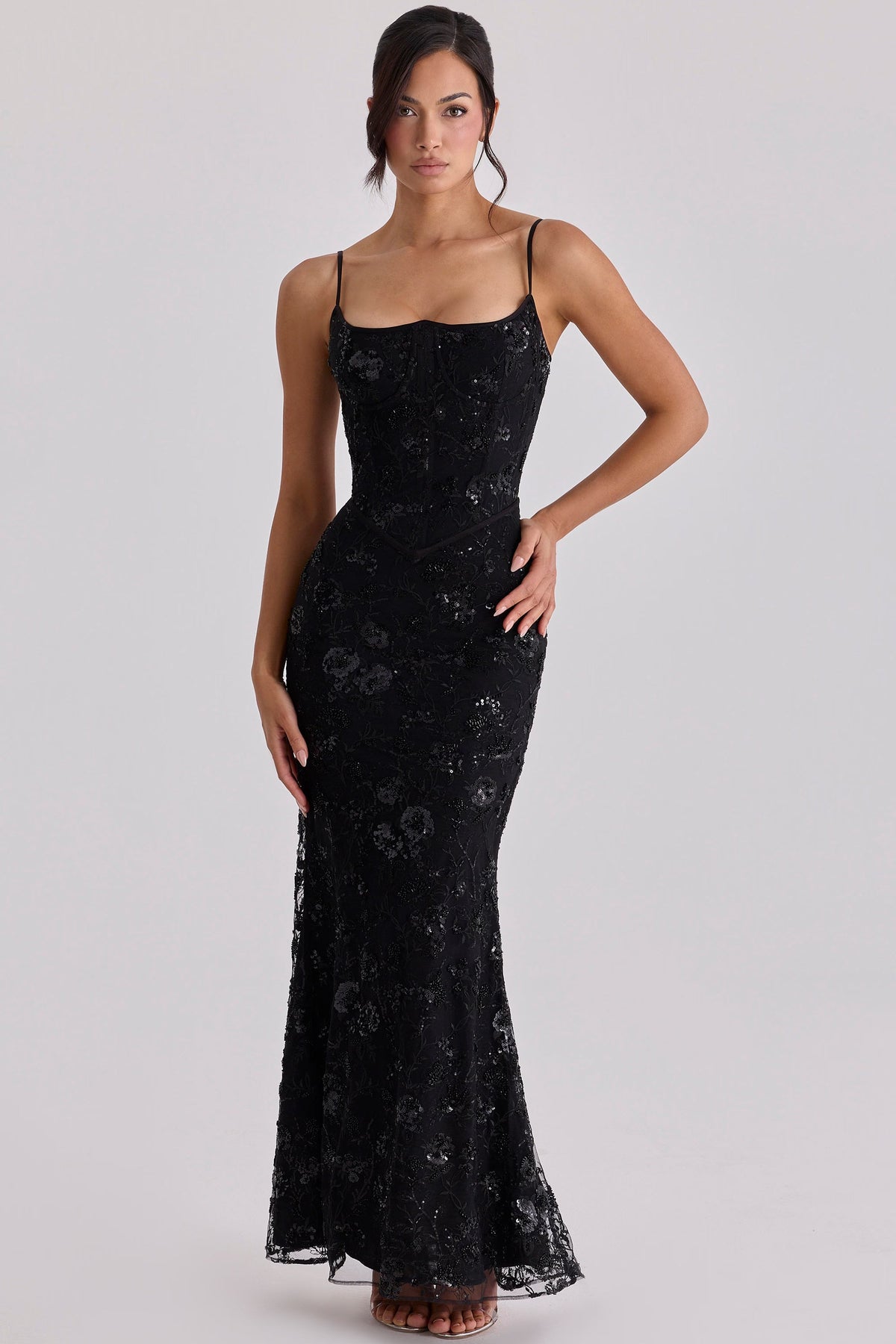 Naïma Embellished Corset Maxi Dress