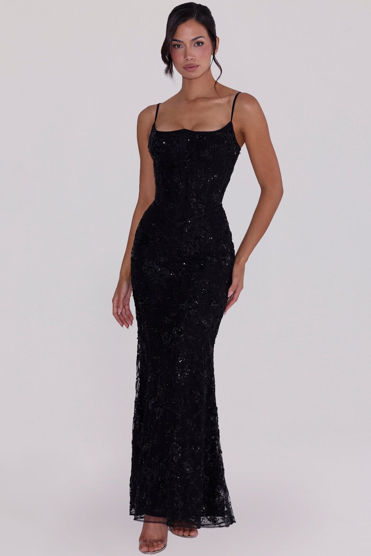 Naïma Embellished Corset Maxi Dress