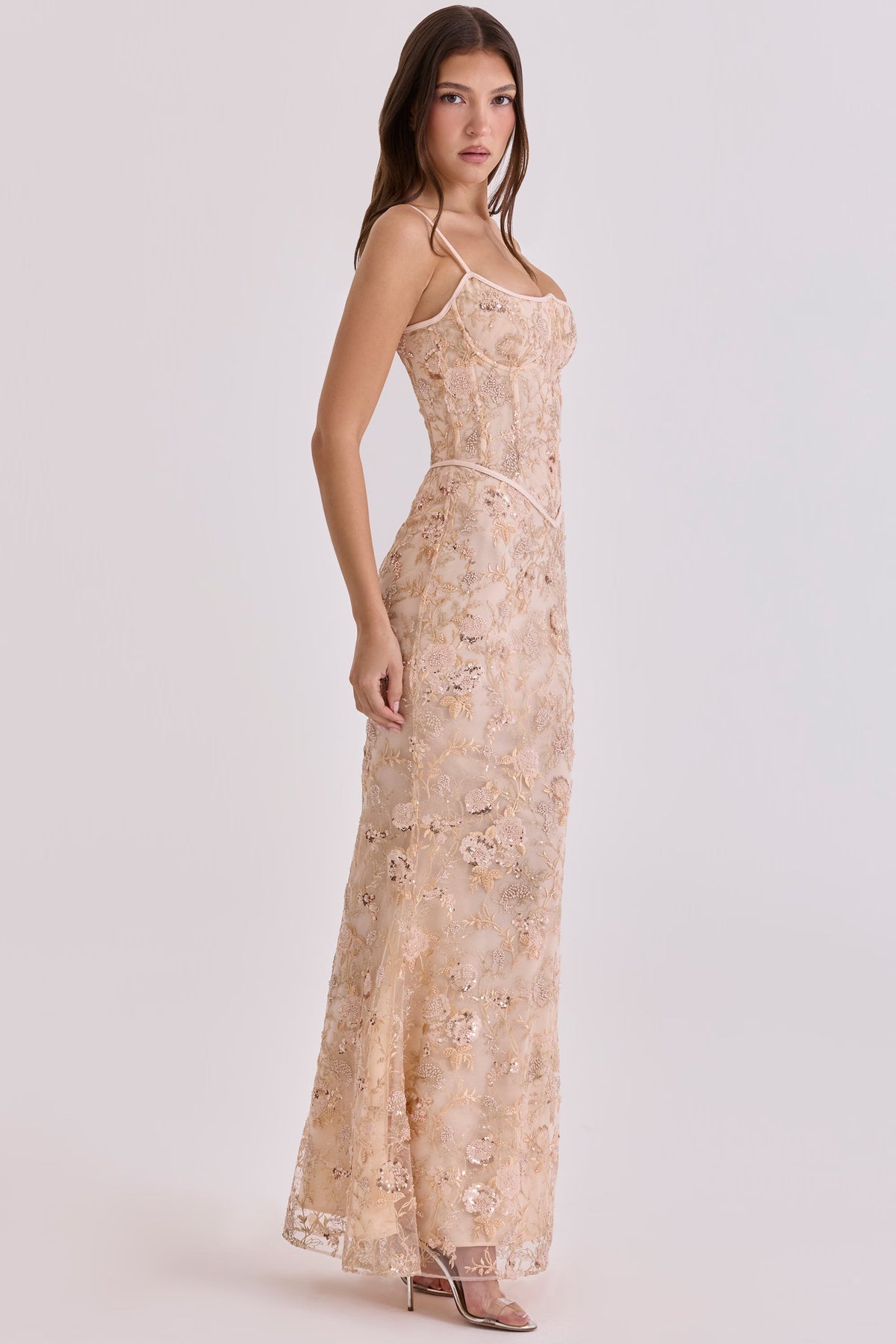 Naïma Embellished Corset Maxi Dress