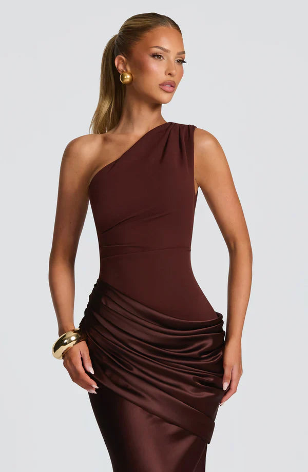 Violette Asymmetric Maxi Dress