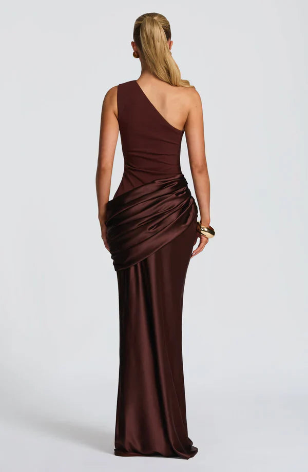 Violette Asymmetric Maxi Dress