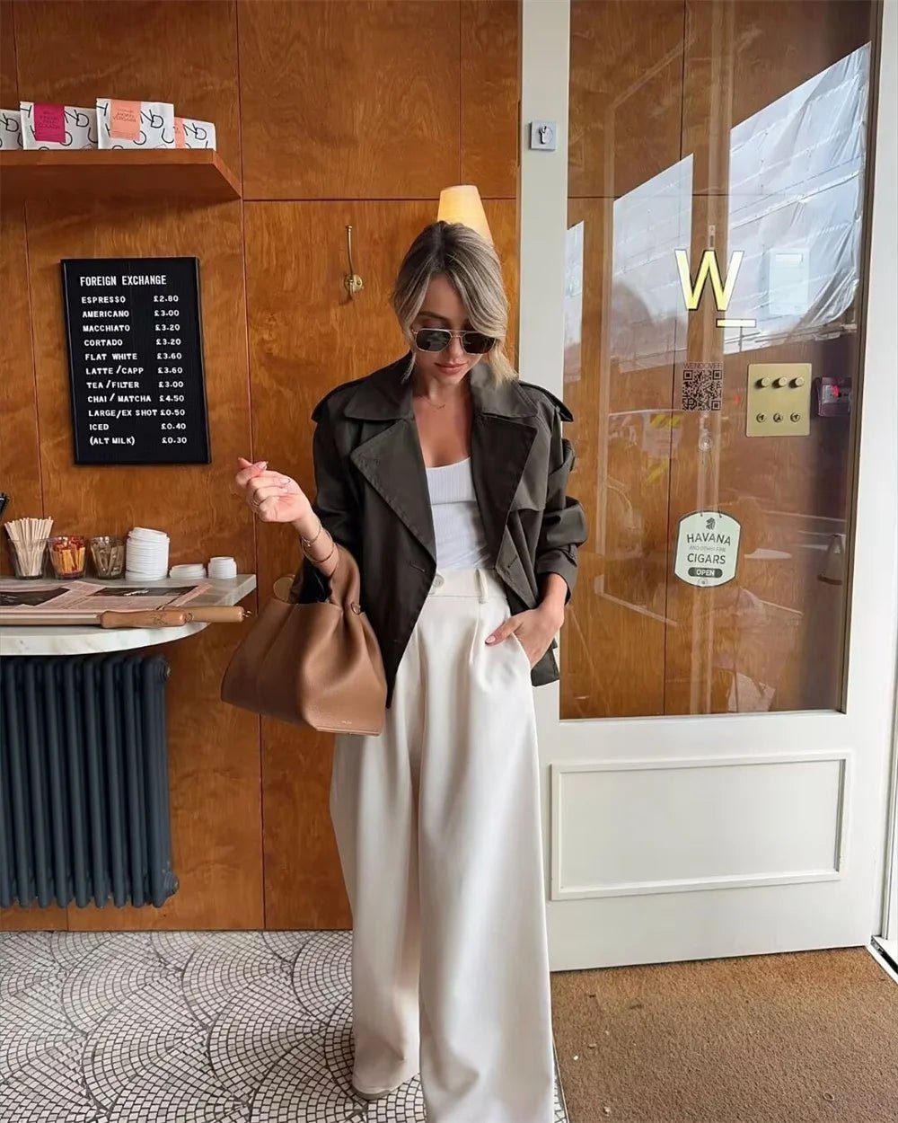 Camille Cropped Trench Coat