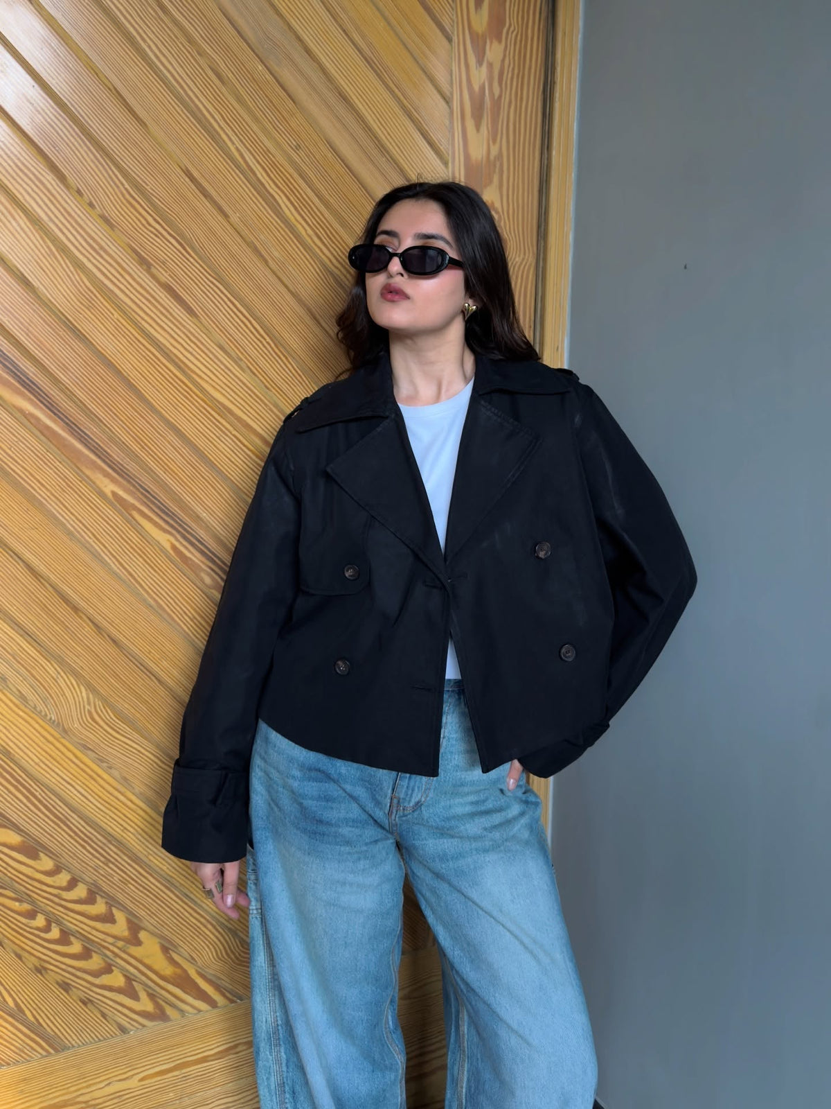Camille Cropped Trench Coat