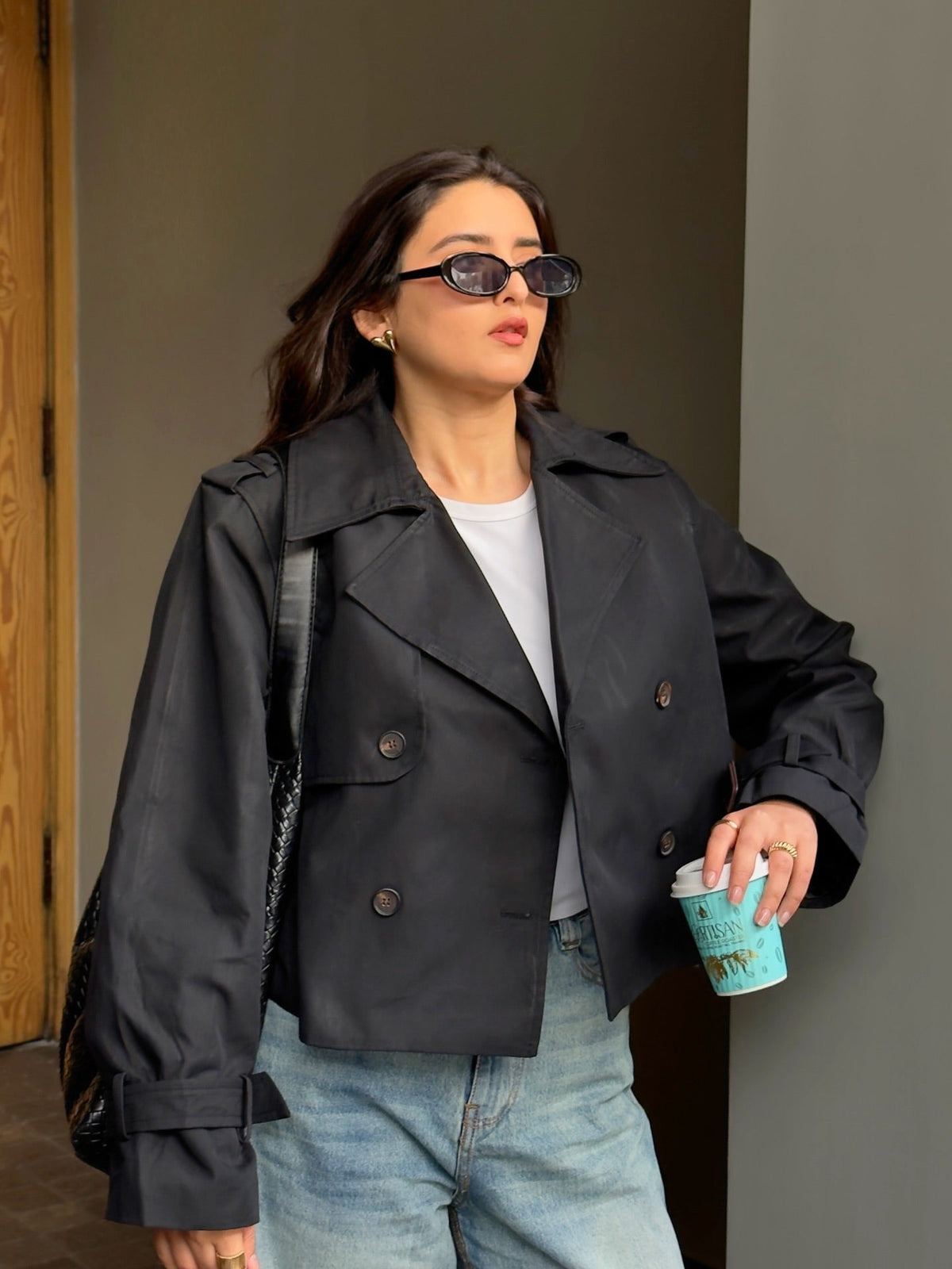 Camille Cropped Trench Coat