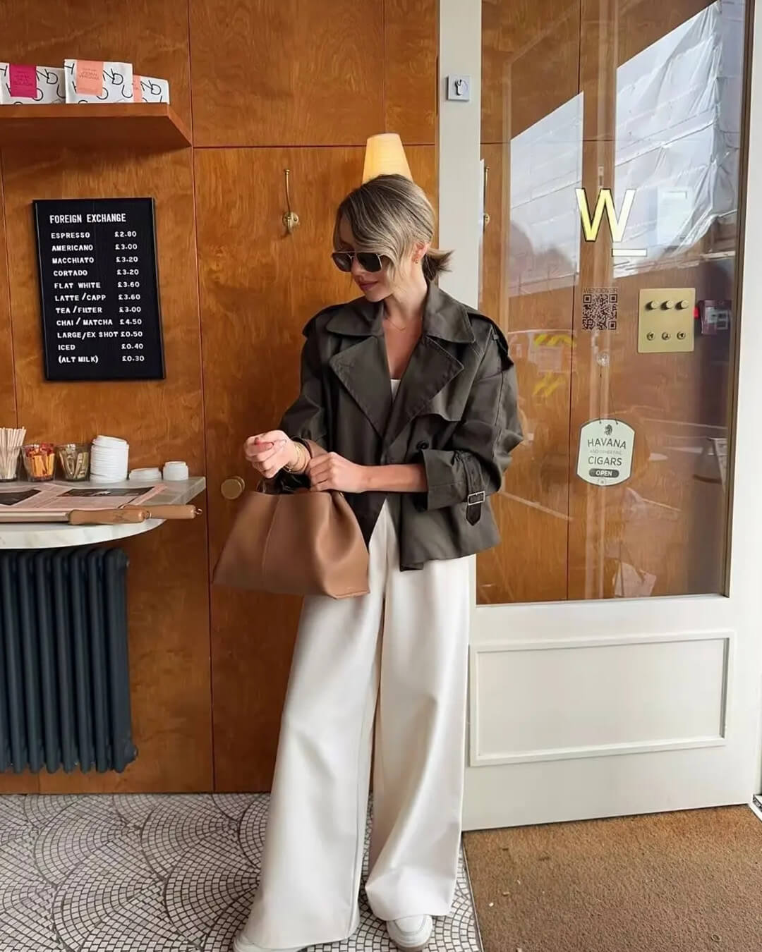 Camille Cropped Trench Coat