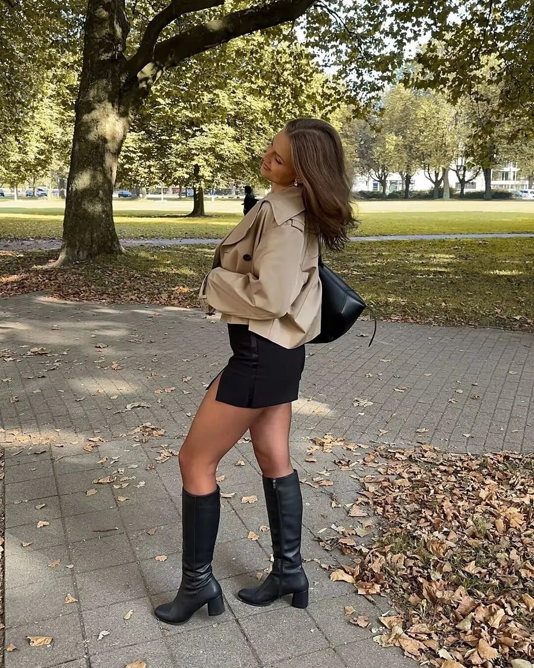 Camille Cropped Trench Coat