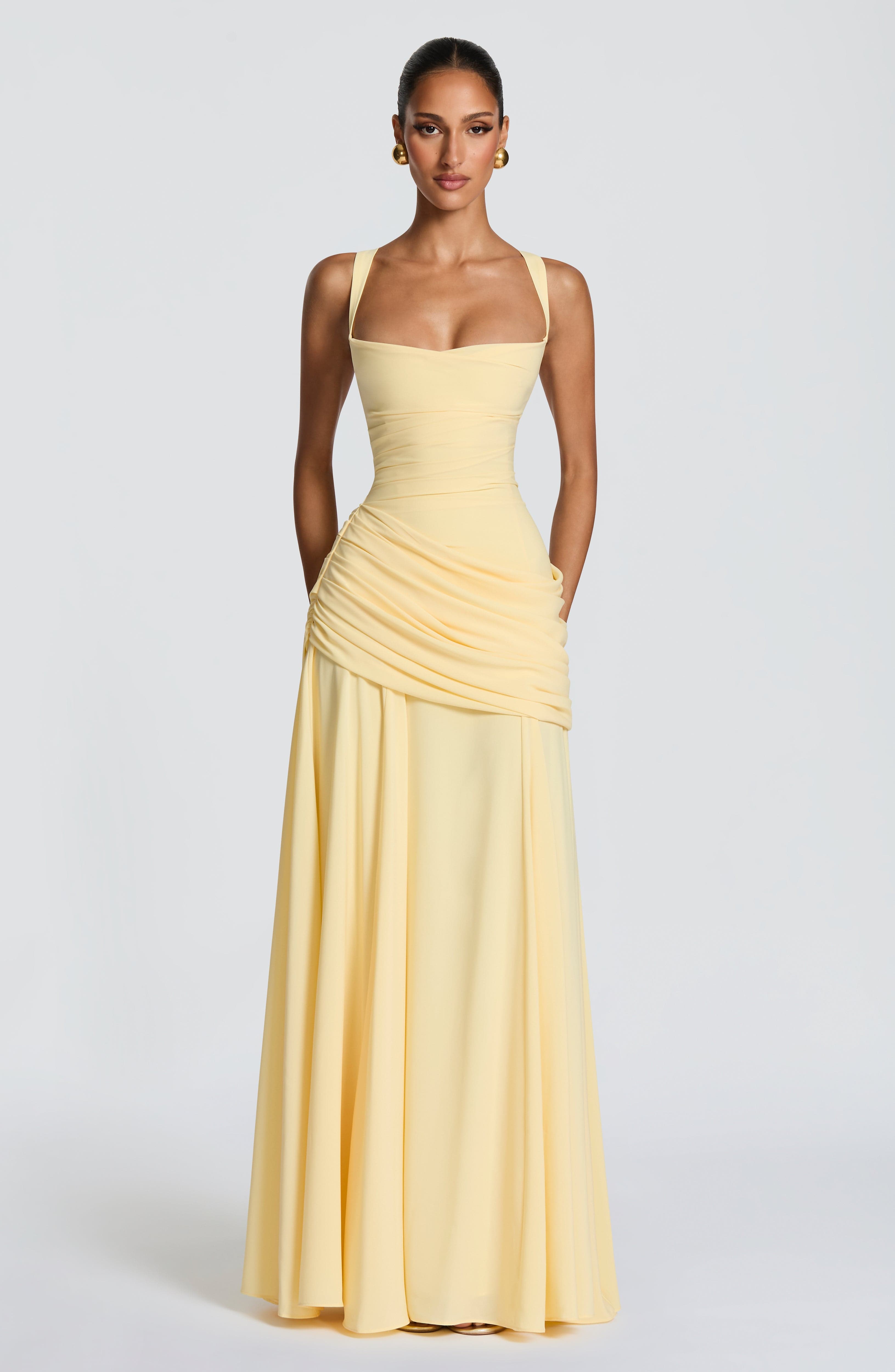 Adeline Chiffon Maxi Dress