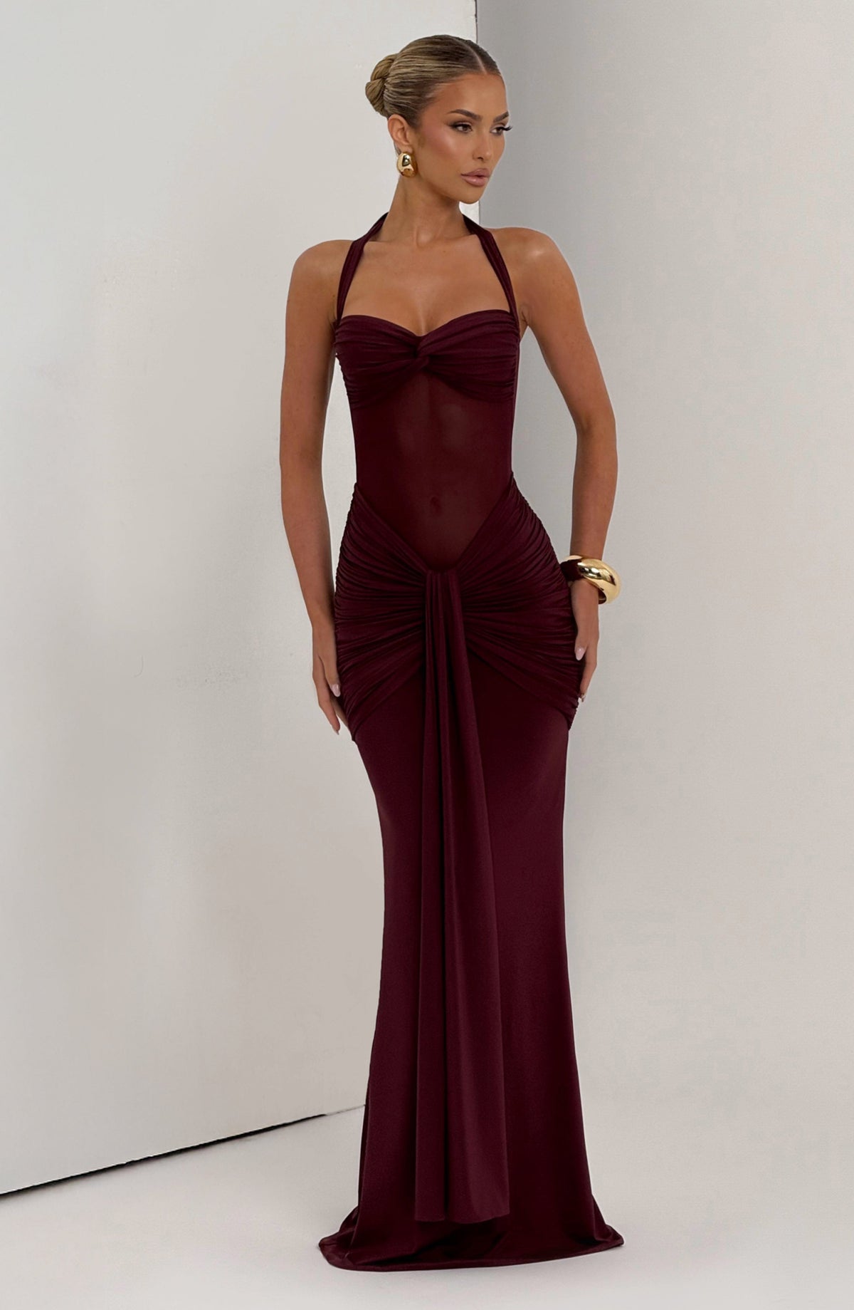 Vixen Halter Maxi Dress