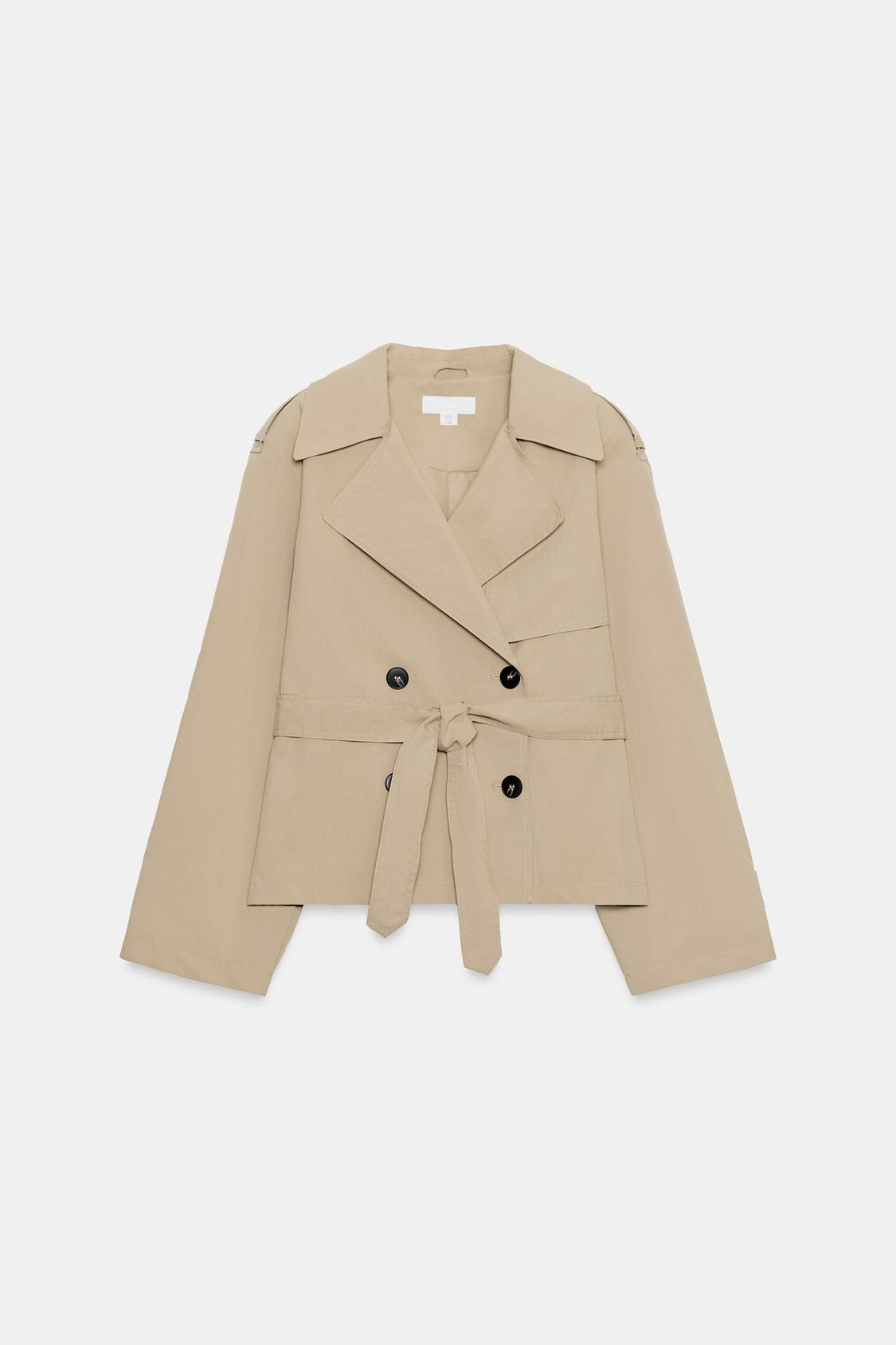 Lucille Cropped Trench Jacket
