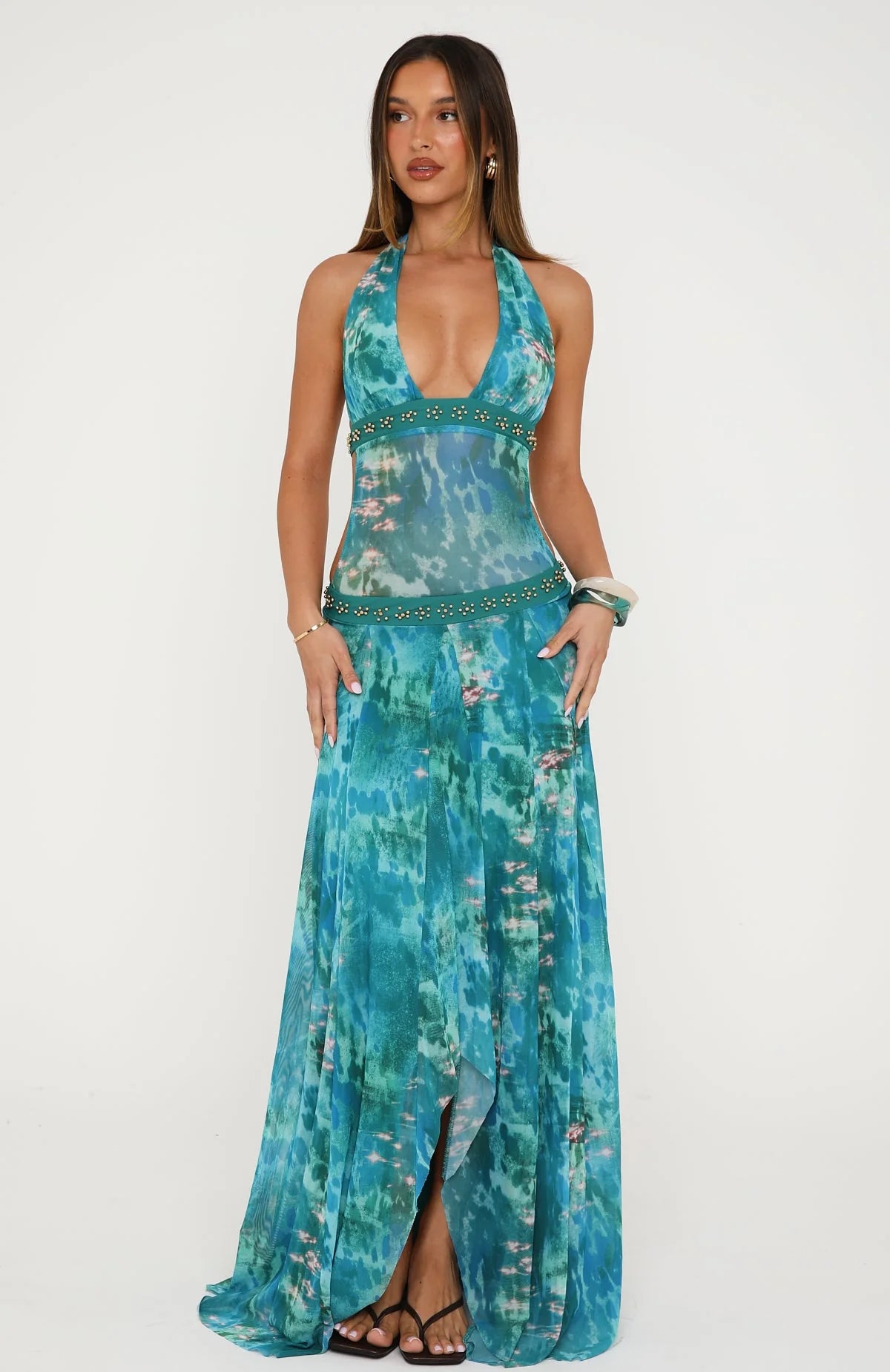 Sorevia Halter Maxi Dress