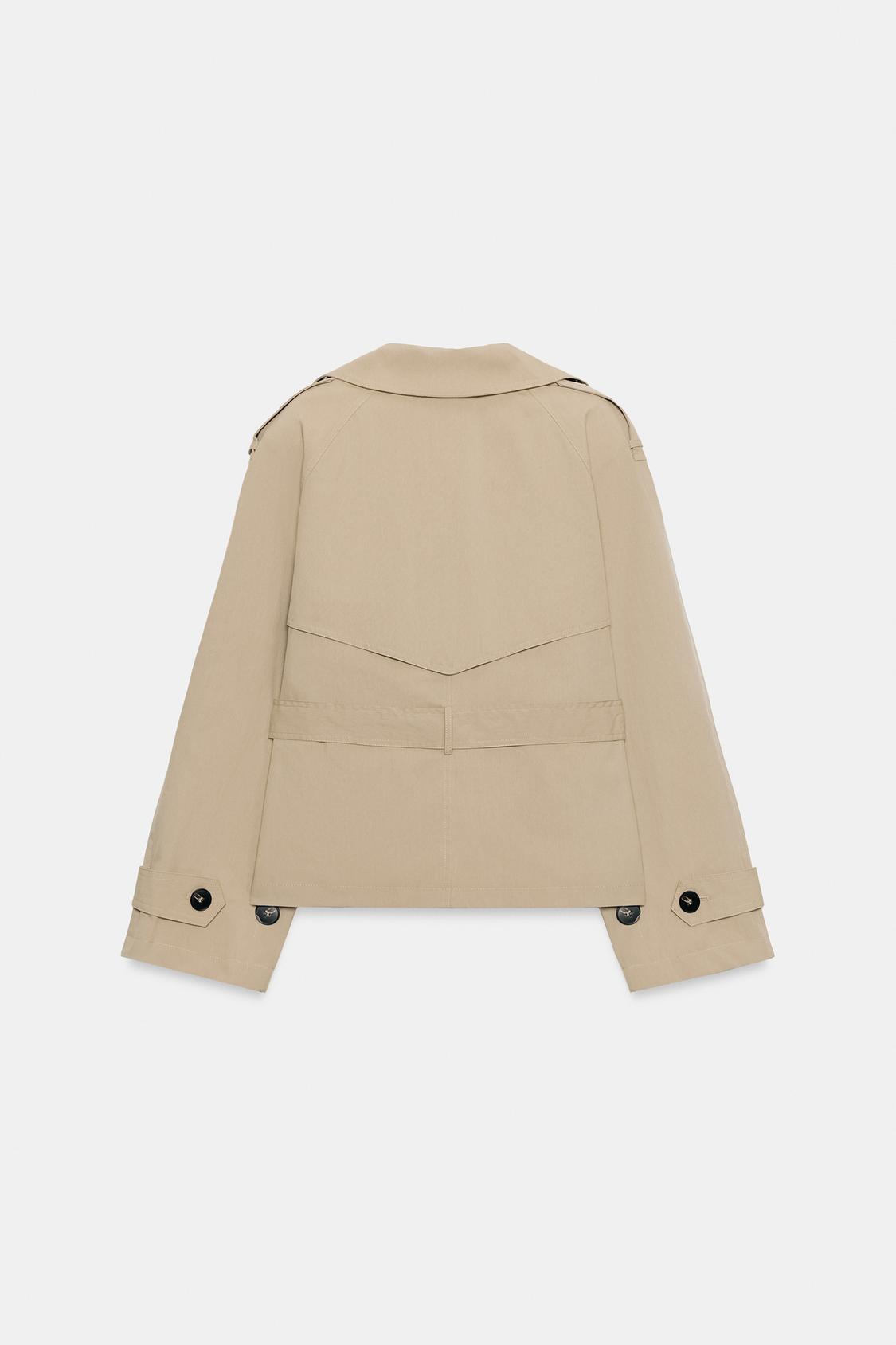Lucille Cropped Trench Jacket
